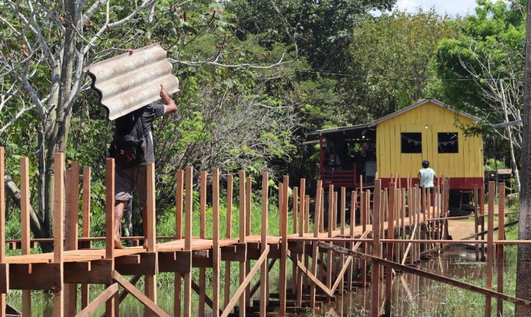 Balanço 2025: Prefeitura entrega cerca de 1 km de pontes provisórias durante cheia do Rio Amazonas