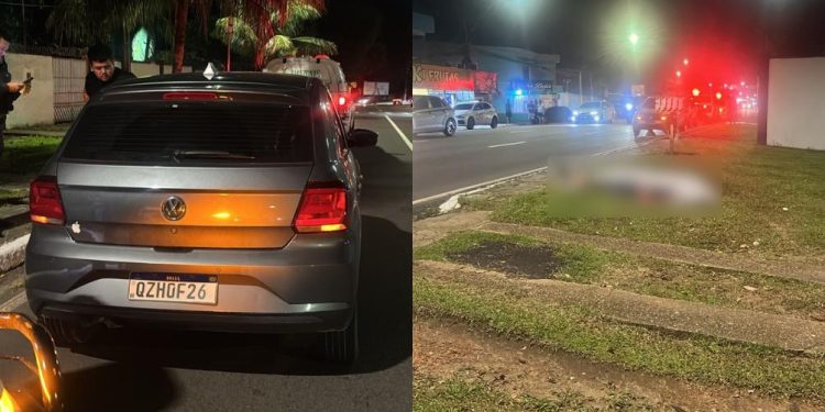 Idoso morre ao ser atropelado por carro em avenida do bairro Compensa