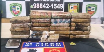 Polícia apreende 23 kg de maconha em veículo na zona sul de Manaus