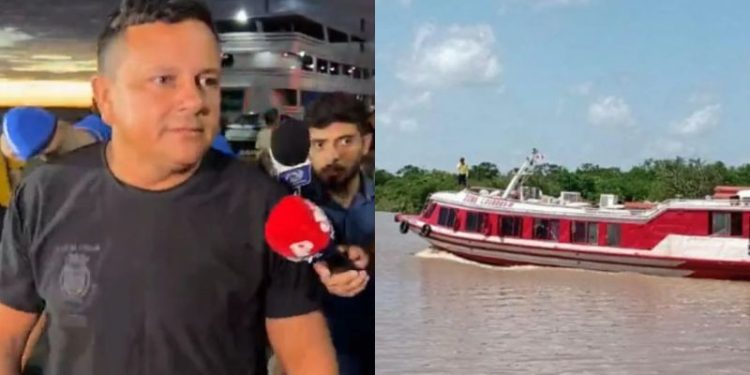 Comandante de lancha envolvida em naufrágio se entrega à polícia em Manaus