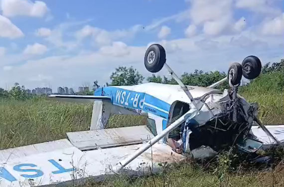 Morre segunda vítima de queda de avião no Aeroclube de Manaus