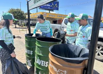 ‘Força-tarefa’ para reciclagem: servidores percorrem 96 km por dia para coleta de resíduos em Ecopontos
