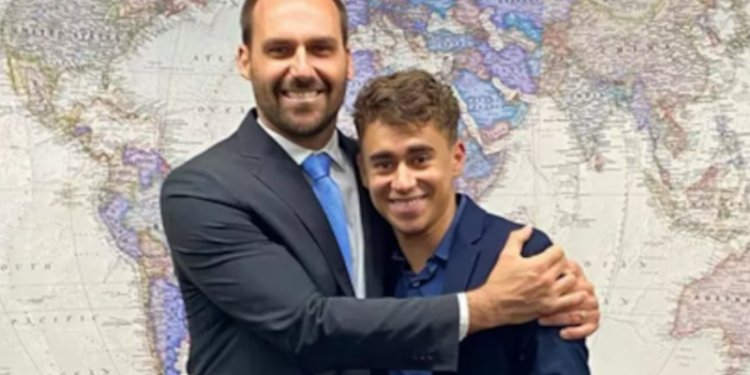 Eduardo Bolsonaro e Nikolas Ferreira trocam insultos e expõem crise no PL