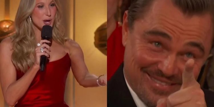 Leonardo DiCaprio envia quilos de macarrão a atriz após piada