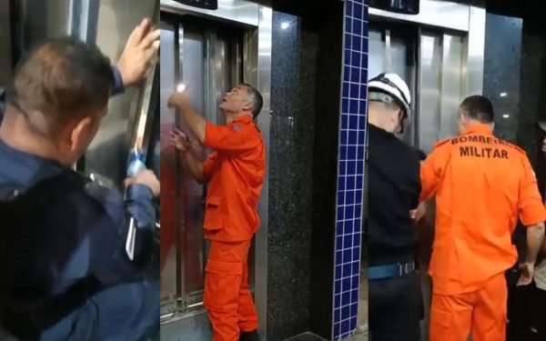 VÍDEO: adolescentes ficam presos em elevador de passarela em Manaus