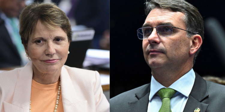 Flávio Bolsonaro diz que Tereza Cristina é ‘sonho de consumo’ para vaga de vice