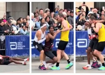 Brasileiro vira herói ao ajudar corredor no final da Maratona de Boston