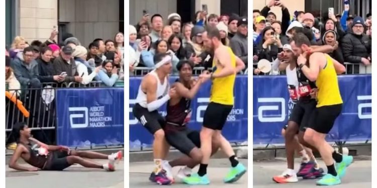 Brasileiro vira herói ao ajudar corredor no final da Maratona de Boston
