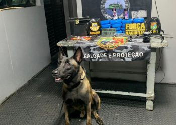 Dupla é presa com 17 quilos de drogas ocultos em esteira de academia no AM