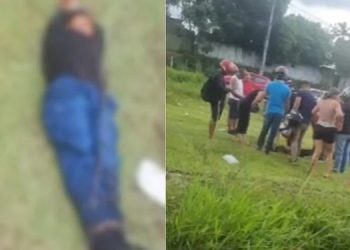 VÍDEO: homem é deixado com mãos e pés amarrados em avenida de Manaus