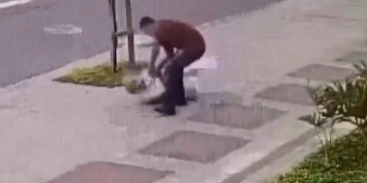 VÍDEO: idosa de 85 anos é assaltada e derrubada por adolescente de 15 anos