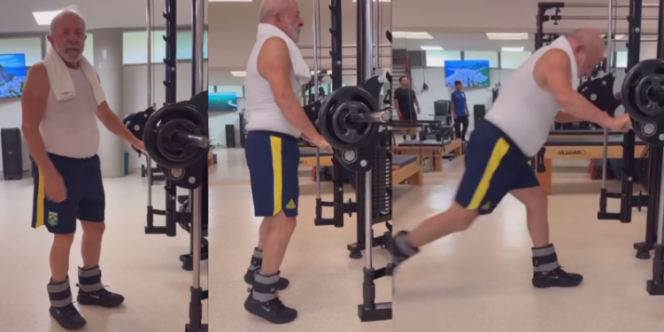 “Quem quiser viver até 120 anos, tem que fazer o que eu faço”, diz Lula em treino