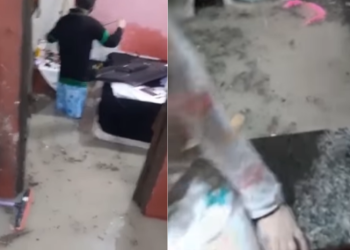 “Pensava que não ia alagar”: mãe e filha choram com casa alagada em Manaus; VEJA