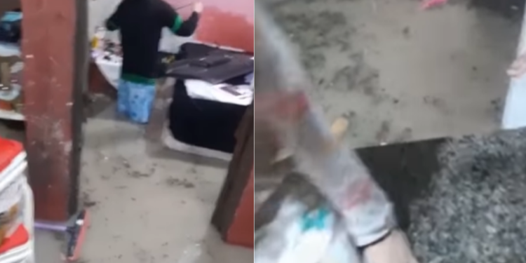 “Pensava que não ia alagar”: mãe e filha choram com casa alagada em Manaus; VEJA