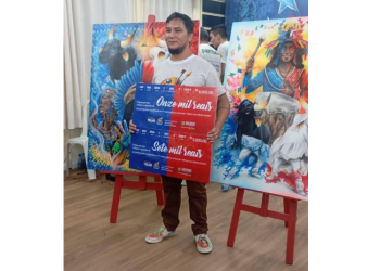 Artista de Maués vence concurso e assina cartaz do Festival de Parintins 2026