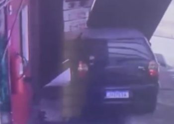 VÍDEO: homem quebra portão e foge sem pagar motel de Manaus
